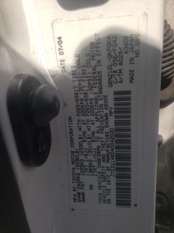 Foto 10 de la subasta – 2004 TOYOTA 4RUNNER SR con VIN JTEZU14R040042020