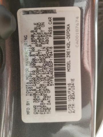 Photo 10 from auction – 2013 TOYOTA COROLLA BA with VIN 5YFBU4EE6DP178418