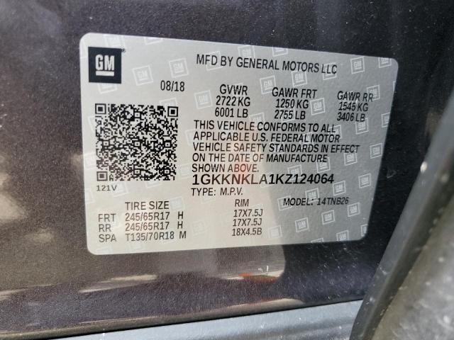 Photo 10 from auction – 2019 GMC ACADIA SLE with VIN 1GKKNKLA1KZ124064