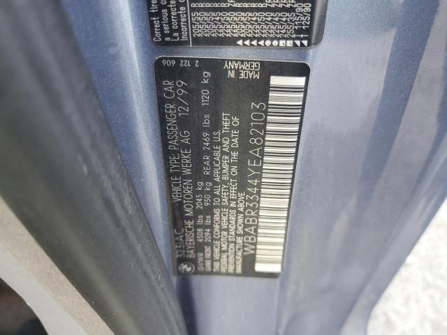 Photo 10 from auction – 2000 BMW 323 CI with VIN WBABR3344YEA82103