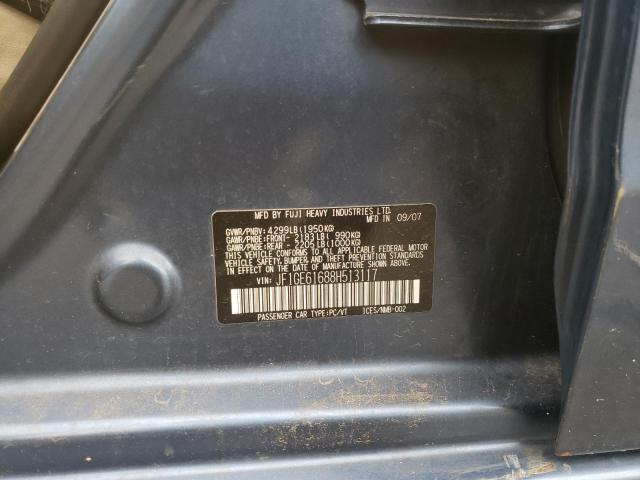 Photo 10 from auction – 2008 SUBARU IMPREZA 2. with VIN JF1GE61688H513117