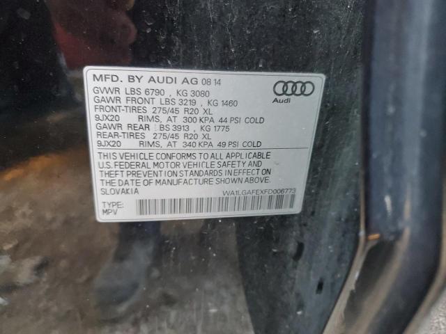 Photo 10 from auction – 2015 AUDI Q7 PREMIUM with VIN WA1LGAFEXFD006773