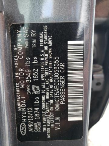 Photo 10 from auction – 2012 HYUNDAI ACCENT with VIN KMHCT5AE0CU058355
