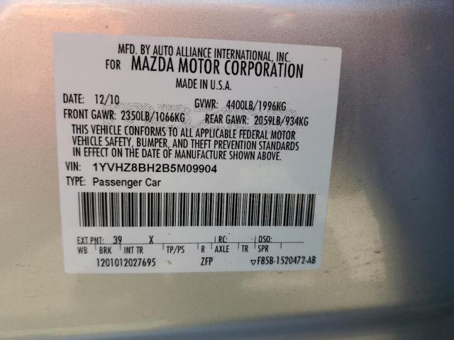 Photo 10 from auction – 2011 MAZDA 6 I with VIN 1YVHZ8BH2B5M09904