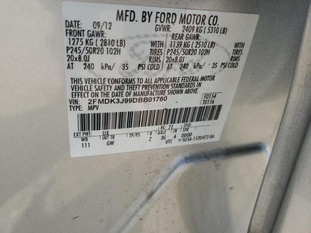 Photo 10 from auction – 2013 FORD EDGE SEL with VIN 2FMDK3J99DBB01760