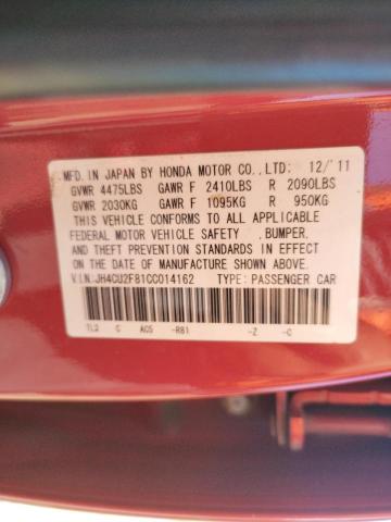 Photo 10 from auction – 2012 ACURA TSX SE with VIN JH4CU2F81CC014162