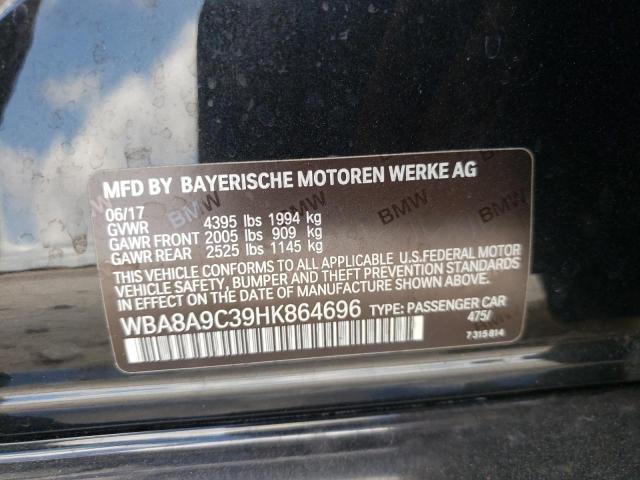 Photo 10 from auction – 2017 BMW 320 I with VIN WBA8A9C39HK864696