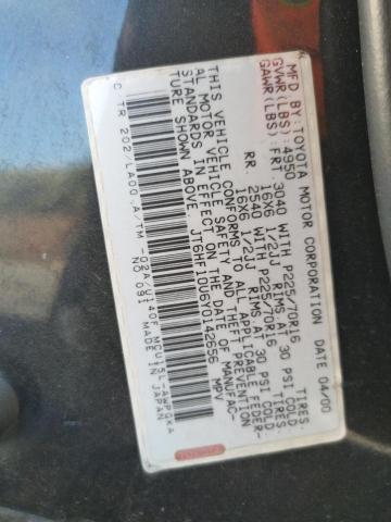 Photo 10 from auction – 2000 LEXUS RX 300 with VIN JT6HF10U6Y0142656
