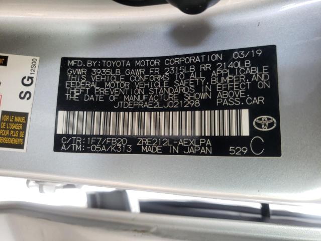 Photo 10 from auction – 2020 TOYOTA COROLLA LE with VIN JTDEPRAE2LJ021298