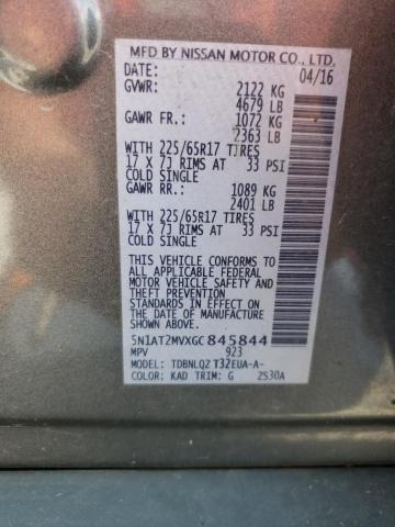 Photo 10 from auction – 2016 NISSAN ROGUE S with VIN 5N1AT2MVXGC845844
