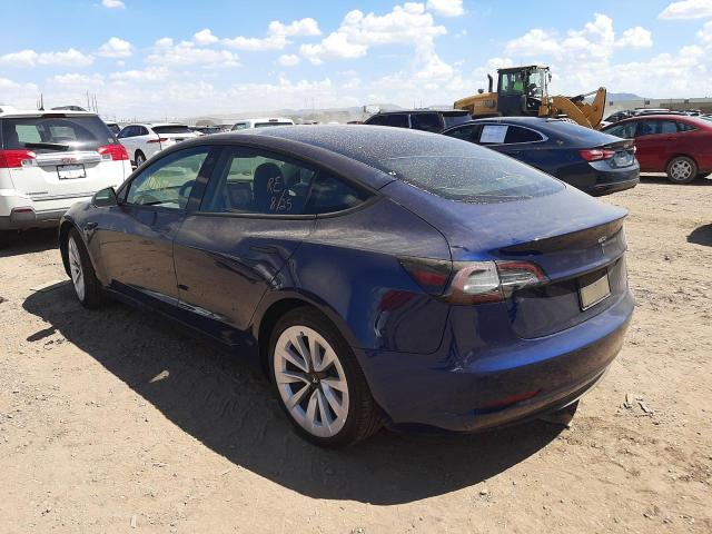 Photo 3 from auction – 2022 TESLA MODEL 3 with VIN 5YJ3E1EB8NF187530