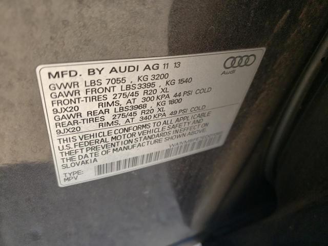 Photo 10 from auction – 2014 AUDI Q7 PRESTIG with VIN WA1VMBFE7ED011385