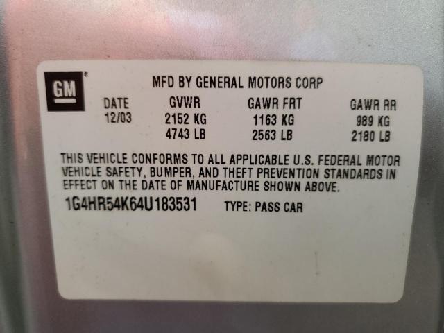 Photo 10 from auction – 2004 BUICK LESABRE LI with VIN 1G4HR54K64U183531