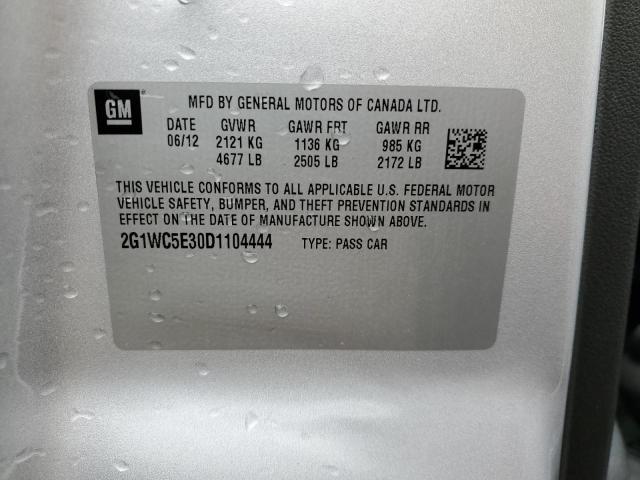 Photo 10 from auction – 2013 CHEVROLET IMPALA LTZ with VIN 2G1WC5E30D1104444