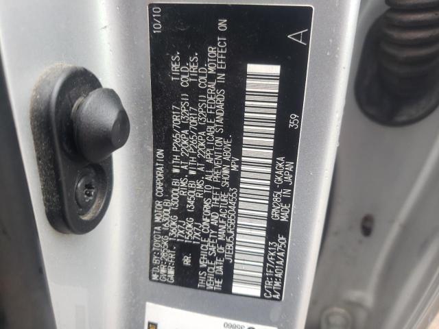 Photo 10 from auction – 2011 TOYOTA 4RUNNER SR with VIN JTEBU5JR5B5044553