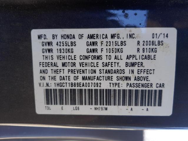 Photo 10 from auction – 2014 HONDA ACCORD EXL with VIN 1HGCT1B89EA007092
