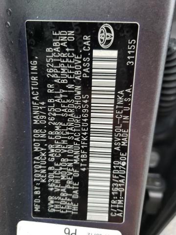 Photo 10 from auction – 2014 TOYOTA CAMRY L with VIN 4T1BF1FK4EU469545