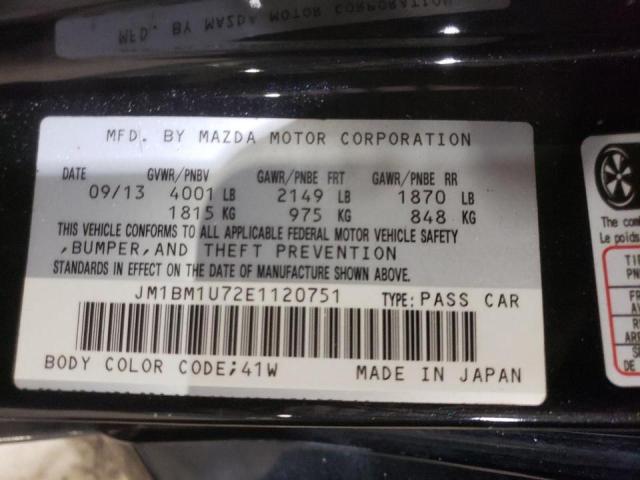 Photo 10 from auction – 2014 MAZDA 3 SPORT with VIN JM1BM1U72E1120751