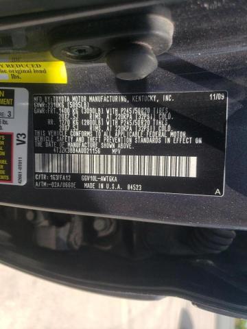 Photo 10 from auction – 2010 TOYOTA VENZA with VIN 4T3ZK3BB4AU021156
