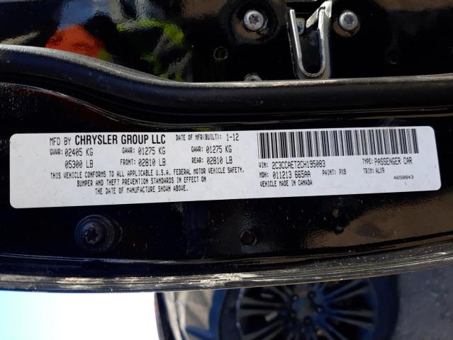 Photo 10 from auction – 2012 CHRYSLER 300C with VIN 2C3CCAET2CH195083