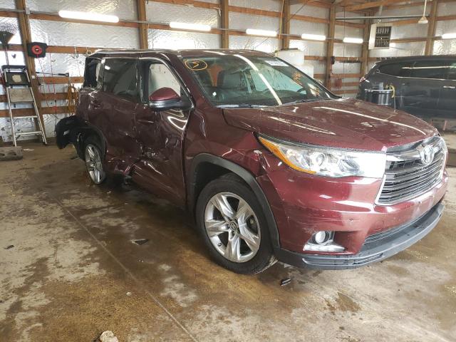TOYOTA HIGHLANDER 2016 with VIN 5TDDKRFH3GS304461 - Photo from auction
