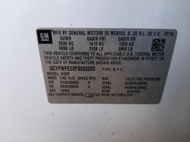 Photo 10 from auction – 2015 CADILLAC SRX PERFOR with VIN 3GYFNFE30FS583263