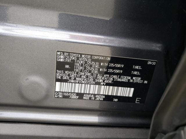 Photo 10 from auction – 2021 TOYOTA RAV4 LIMIT with VIN JTMN1RFV7MD072399