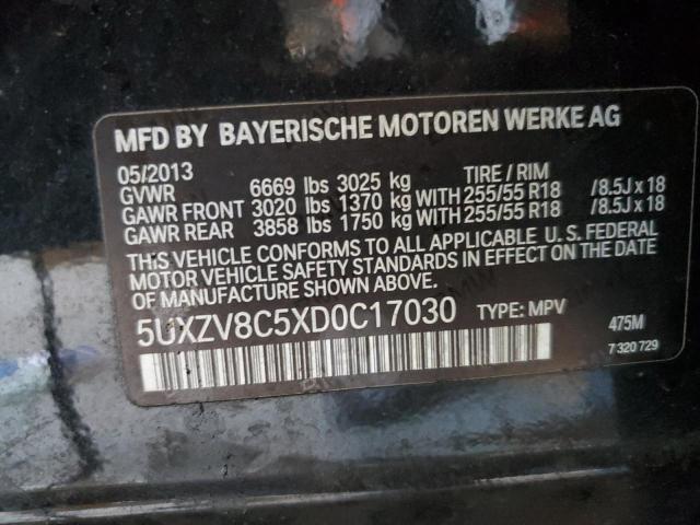 Photo 10 from auction – 2013 BMW X5 XDRIVE5 with VIN 5UXZV8C5XD0C17030