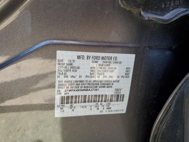 Photo 10 from auction – 2022 FORD EDGE TITAN with VIN 2FMPK4K94NBA37341