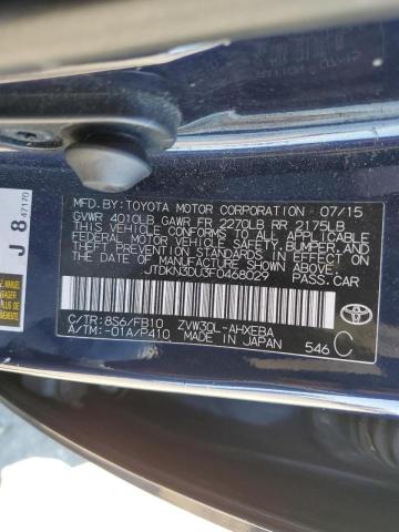 Photo 10 from auction – 2015 TOYOTA PRIUS with VIN JTDKN3DU3F0468029