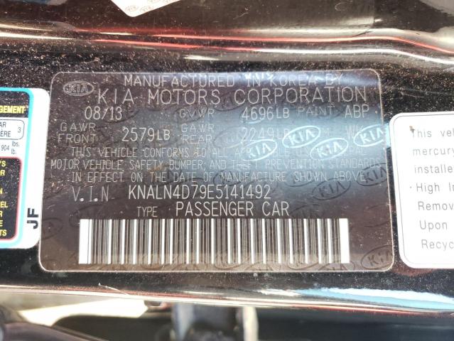 Photo 10 from auction – 2014 KIA CADENZA PR with VIN KNALN4D79E5141492