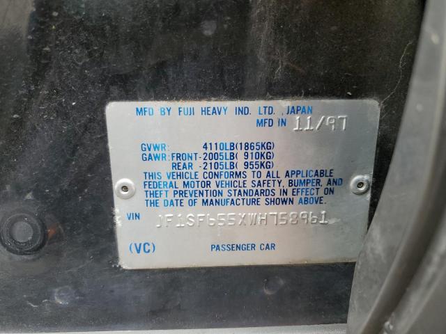 Photo 10 from auction – 1998 SUBARU FORESTER S with VIN JF1SF655XWH758961
