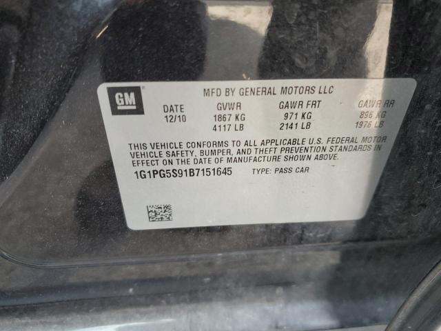 Photo 10 from auction – 2011 CHEVROLET CRUZE LT with VIN 1G1PG5S91B7151645