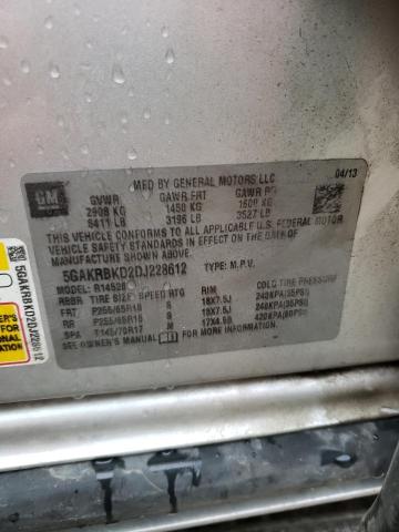 Photo 10 from auction – 2013 BUICK ENCLAVE with VIN 5GAKRBKD2DJ228612
