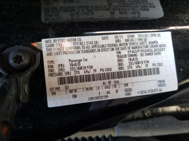 Photo 10 from auction – 2016 FORD FOCUS TITA with VIN 1FADP3N24GL202251