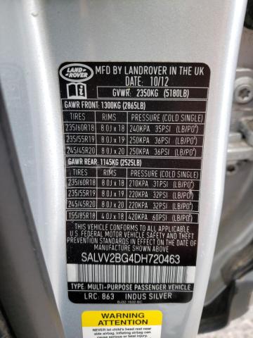 Photo 10 from auction – 2013 LAND ROVER RANGE ROVE with VIN SALVV2BG4DH720463