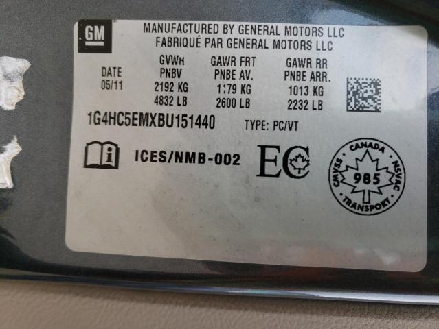 Photo 10 from auction – 2011 BUICK LUCERNE CX with VIN 1G4HC5EMXBU151440