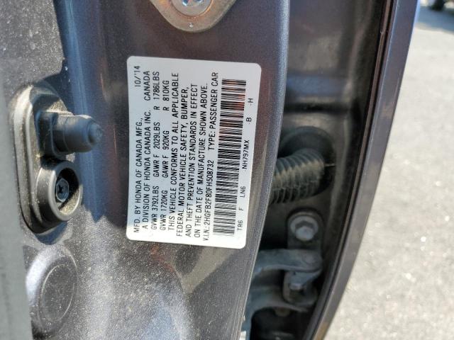 Photo 10 from auction – 2015 HONDA CIVIC EX with VIN 2HGFB2F80FH508732