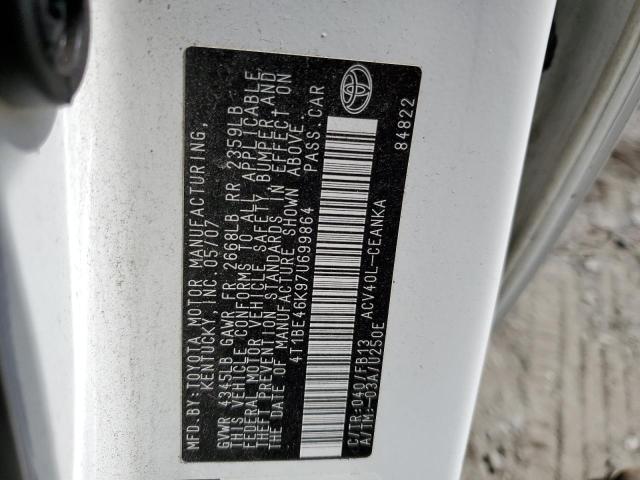 Photo 10 from auction – 2007 TOYOTA CAMRY CE with VIN 4T1BE46K97U699864