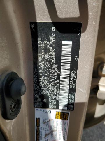 Zdjęcie 10 z aukcji – 2006 TOYOTA HIGHLANDER z VIN JTEDP21A660105081