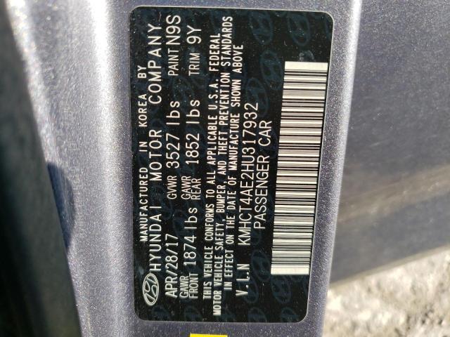Photo 10 from auction – 2017 HYUNDAI ACCENT SE with VIN KMHCT4AE2HU317932