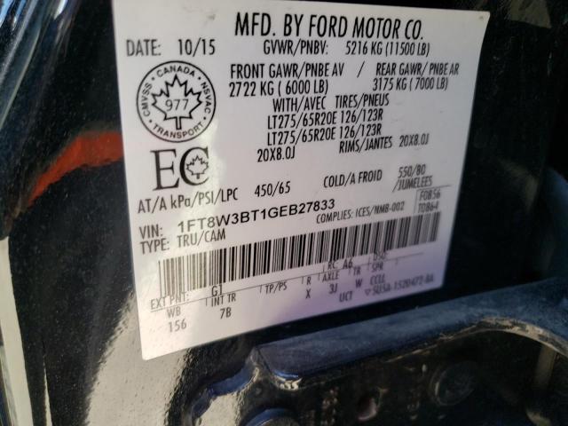 Photo 10 from auction – 2016 FORD F350 SUPER with VIN 1FT8W3BT1GEB27833