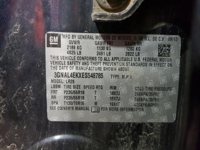Photo 10 from auction – 2014 CHEVROLET CAPTIVA LT with VIN 3GNAL4EKXES548785