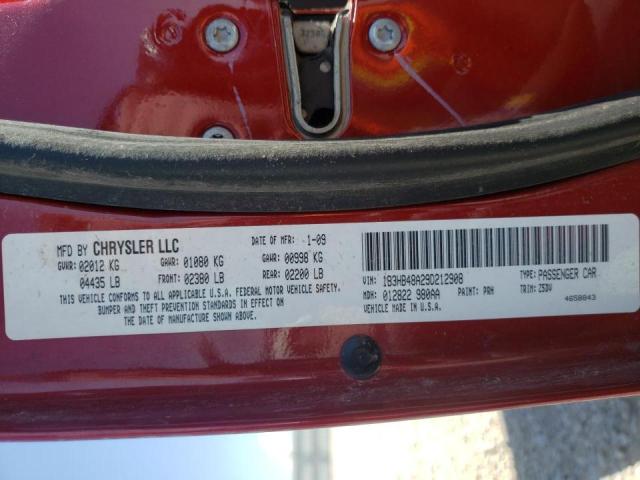 Photo 10 from auction – 2009 DODGE CALIBER SX with VIN 1B3HB48A29D212908