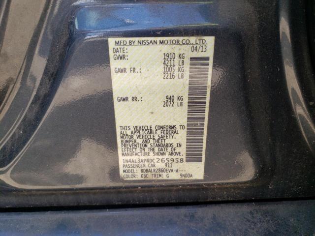 Photo 10 from auction – 2013 NISSAN ALTIMA 2.5 with VIN 1N4AL3AP4DC265958