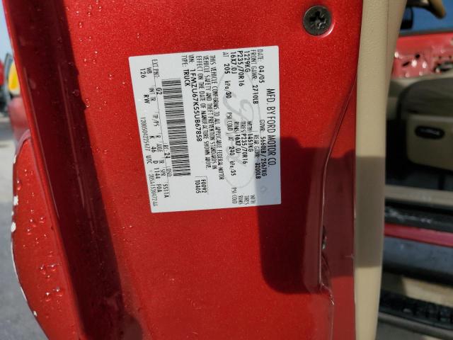 Photo 10 from auction – 2005 FORD EXPLORER S with VIN 1FMZU67K55UB67858