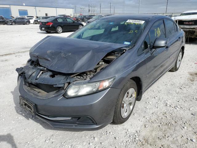 Photo 2 from auction – 2013 HONDA CIVIC LX with VIN 2HGFB2F59DH602403
