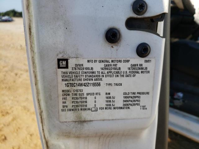 Photo 10 from auction – 2003 GMC SIERRA with VIN 1GTEC14W42Z119556