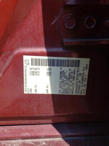 Photo 10 from auction – 2012 NISSAN MAXIMA S with VIN 1N4AA5AP7CC859783