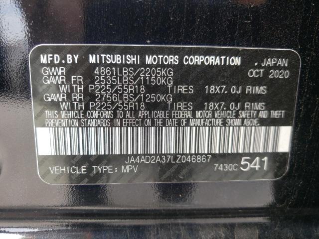 Photo 10 from auction – 2020 MITSUBISHI OUTLANDER with VIN JA4AD2A37LZ046867
